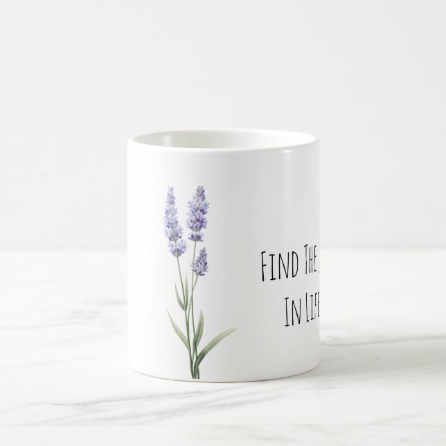 Mug Purple Lavender Flowers Joy (Centre)