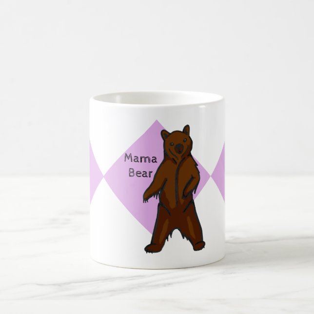 Mug Purple mûre Woodland Animal Mama Ours (Centre)