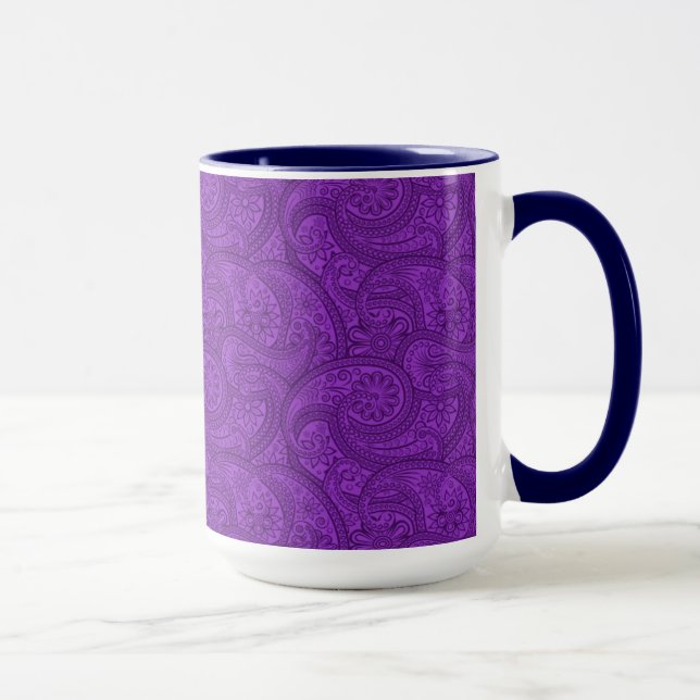Mug Purple Paisley (Droite)