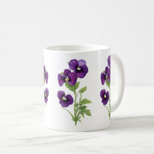 Mug Purple Pansy