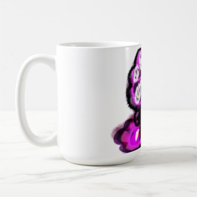 Mug Purple peacock (Gauche)