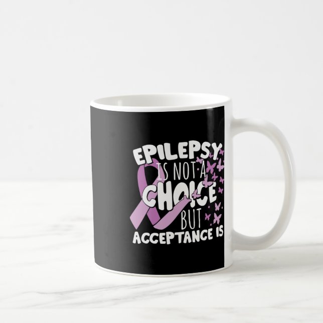 Mug Purple Ribbon Epilepsy Awareness Acceptance  (Droite)