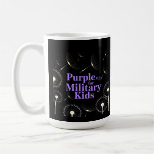 Mug Purple Up for Military Kids Dandelion Show Support