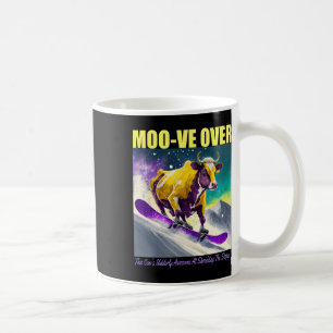 Mug Purple Yellow Cow Snowboard Shreddown The