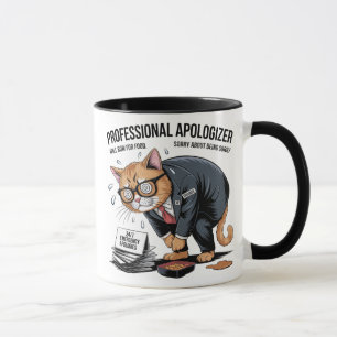 Mug Purr-fectly Sorry: Professional Apologizer Cat