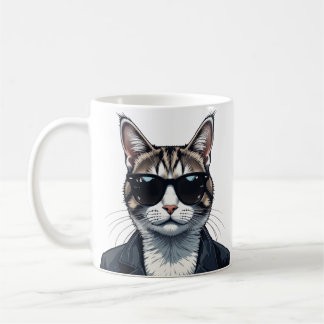 Mug Purr-parfaitement Cool : Chat avec des nuances