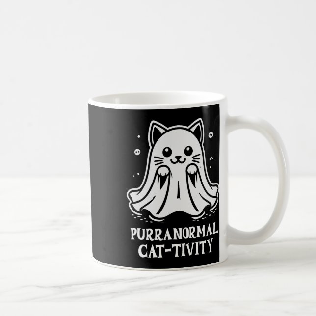 Mug Purranormal Cat-tivity Ghost Cat Art (Droite)