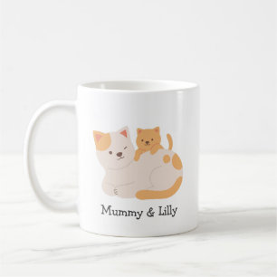 Mug Purrfect Love - Custom Mama Cat & Kitten