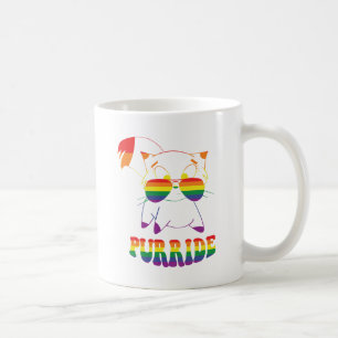 Mug Purride Cute chat gay Lesbienne Arc en ciel