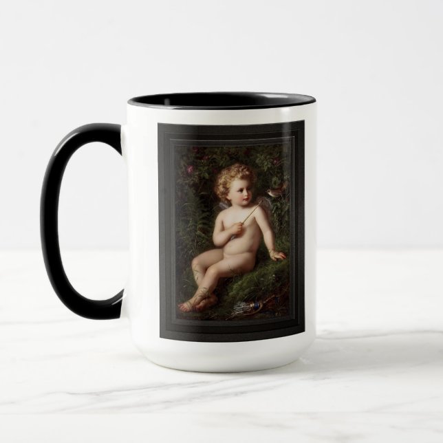 Mug Putto Alimenter Une Fraise À Un Oiseau (Gauche)