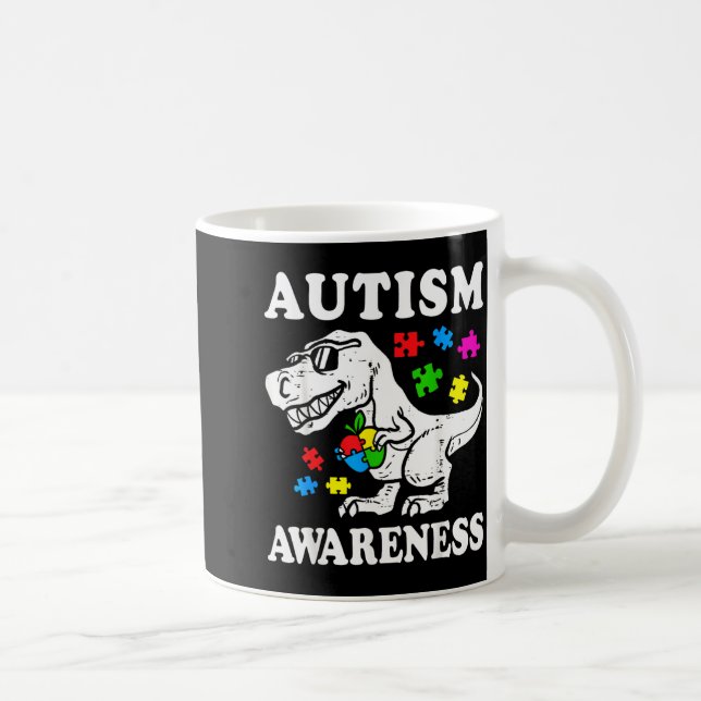 Mug Puzzle de dinosaure T-Rex pour la sensibilisation  (Droite)