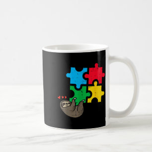 Mug Puzzle de paresseux pendu Mignon Sensibilisation à
