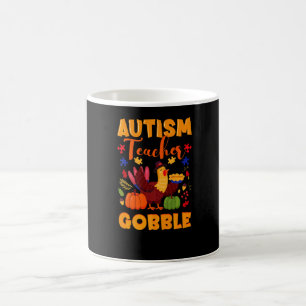 Mug Puzzle de Thanksgiving pour enseignant de sensibil