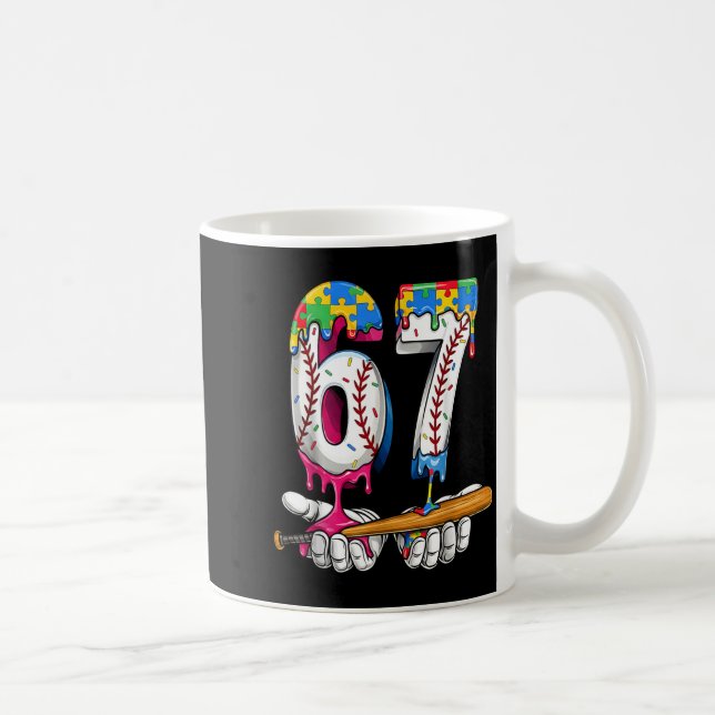 Mug Puzzle Garçon Baseball Crème Glacée qui Dégouline  (Droite)