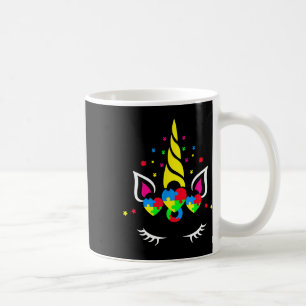 Mug Puzzle Licorne Autisme Cœur Mignon Sensibilisation