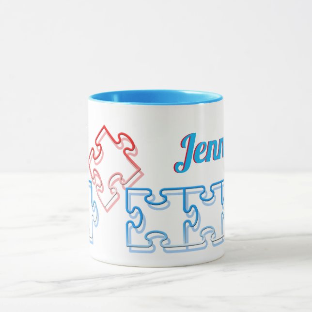 Mug Puzzle Lover Puzzle personnalisé (Centre)