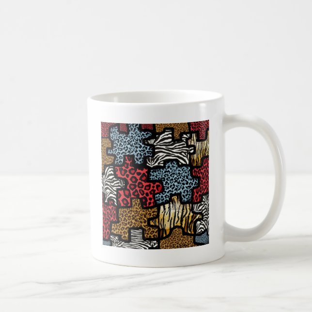 Mug Puzzle Rockabilly Impression Animale RAB (Droite)