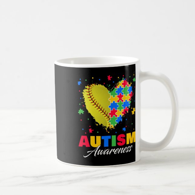 Mug Puzzle Softbyll Ll Heart Sensibilisation sur l'aut (Droite)