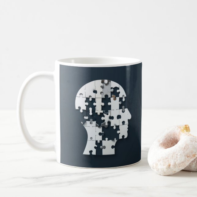 Mug Puzzle tête (Avec donut)