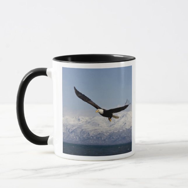 Mug Pygargue à tête blanche en vol, Haliaeetus leucoce (Gauche)