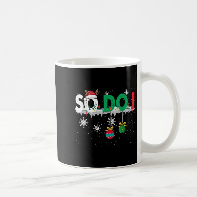 Mug Pyjamas de Noël - Correspondance de famille - Moi  (Droite)