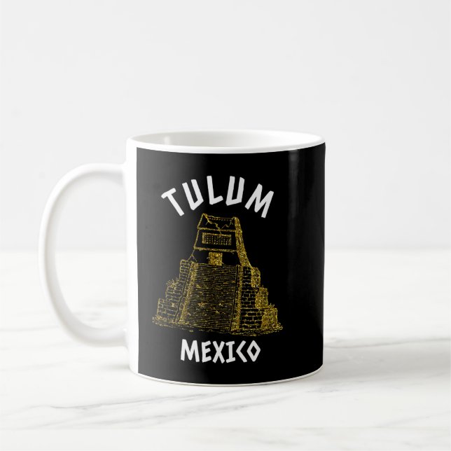 Mug Pyramides et ruines mayas Tulum Mexique Vacances (Gauche)