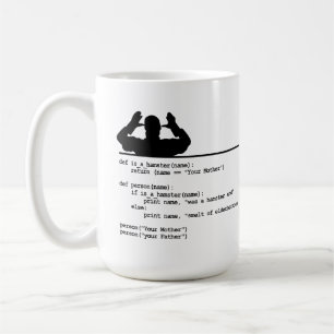 Mug Python Code-Votre mère était un hamster