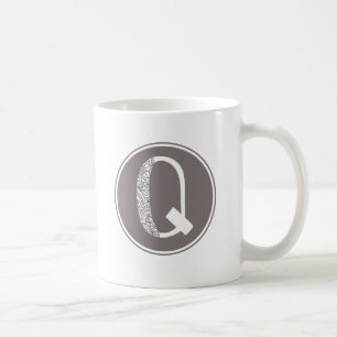Mug Q Monogramme floral initial