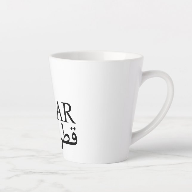 Mug-Qatar - White/Sml Latte Mug (Droite)