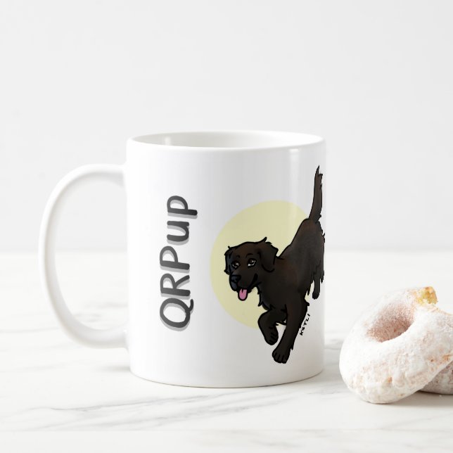 Mug QRPup Cup - Chocolat (Avec donut)