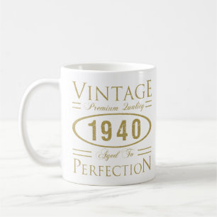 Mug Qualité Premium vintage 1940 80e anniversaire