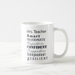 Mug Qualités des grandes femmes enseignantes personnal