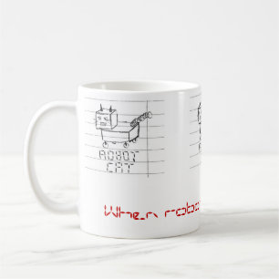 Mug Quand attaque de chats de robot