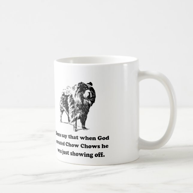 Mug Quand Dieu a créé des bouffes de bouffe (Droite)
