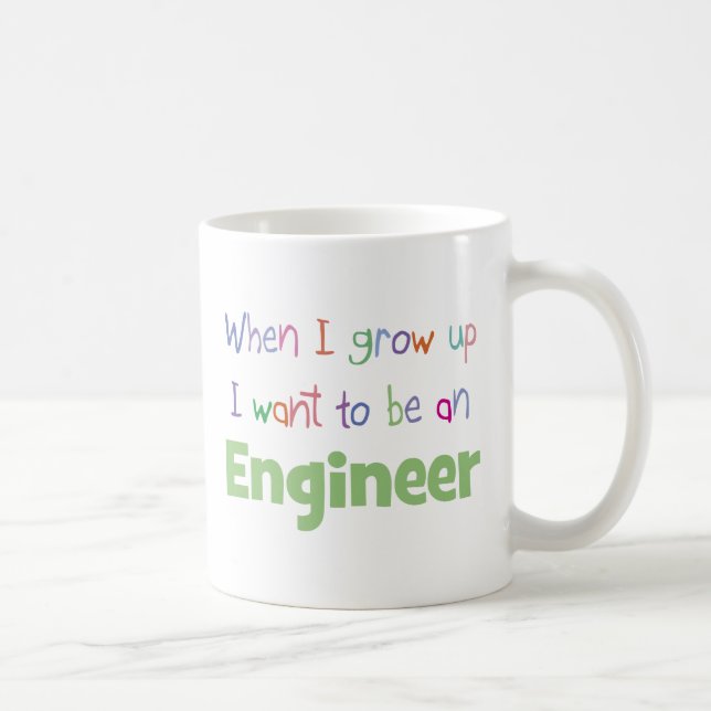 Mug Quand je grandis l'ingénieur (Droite)