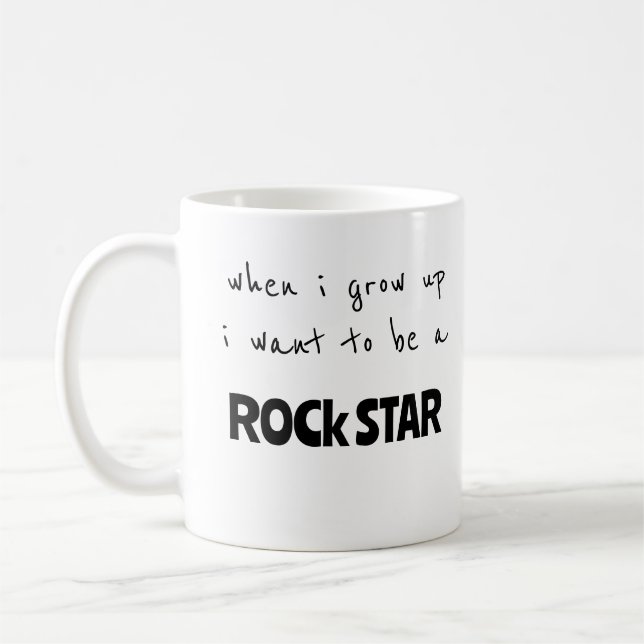 Mug Quand je serai grande, Rock Star (Gauche)
