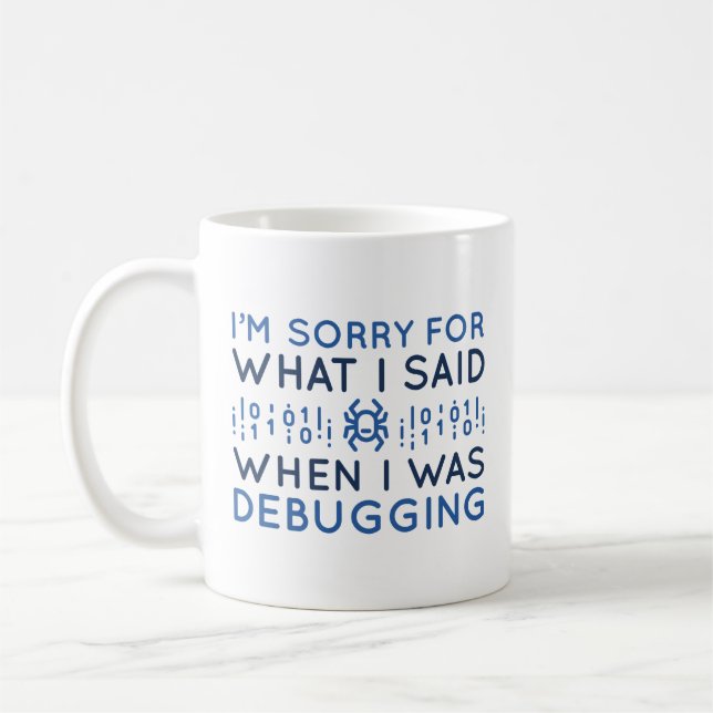 Mug Quand J'Étais Débogage (Gauche)
