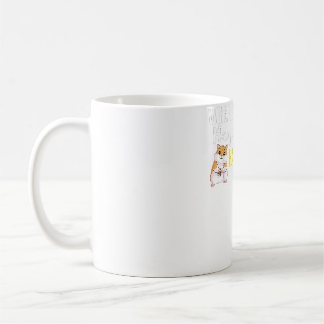 Mug Quand la vie floue jouer avec un hamster (Gauche)