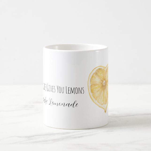 Mug Quand la vie vous donne des citrons faites du citr (Centre)