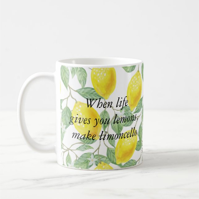 Mug Quand la vie vous donne des citrons, faites du lim (Gauche)