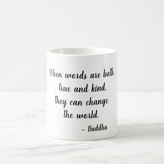 Mug Quand Les Mots Sont - Citation De Bouddha (Centre)