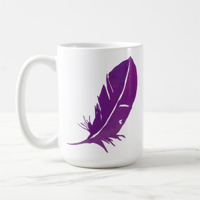 Mug Quand les plumes apparaissent des anges sont près (Gauche)