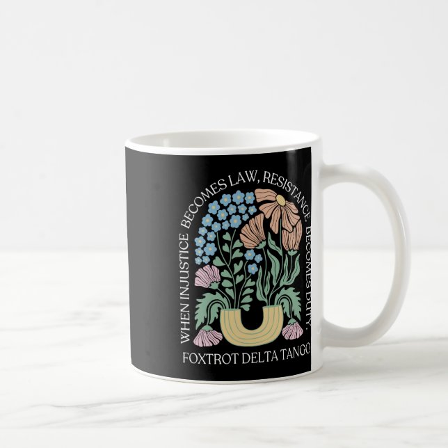 Mug Quand l'injustice devient loi, la résistance devie (Droite)