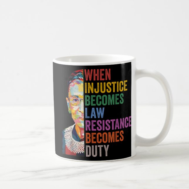 Mug Quand l'injustice devient loi, la résistance devie (Droite)