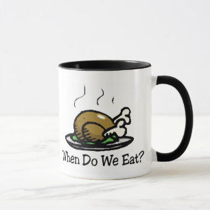 Mug Quand mangeons-nous ? Drôle de vacances de Thanksg