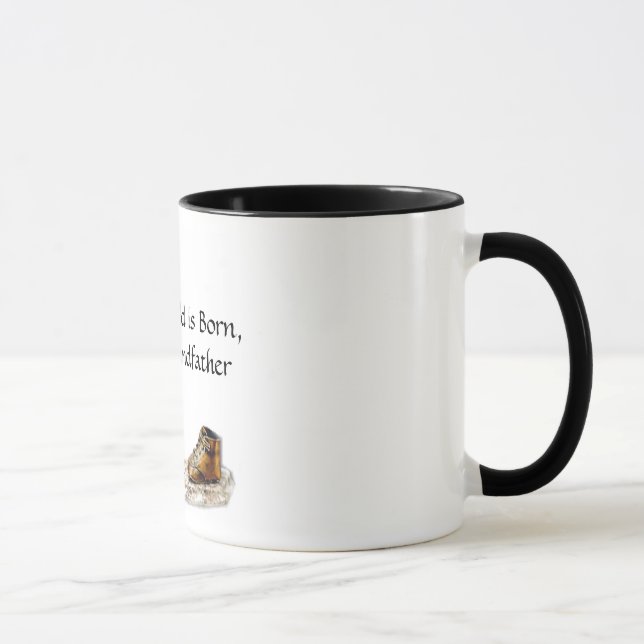 Mug Quand un enfant est né, est ainsi un grand-père (Droite)