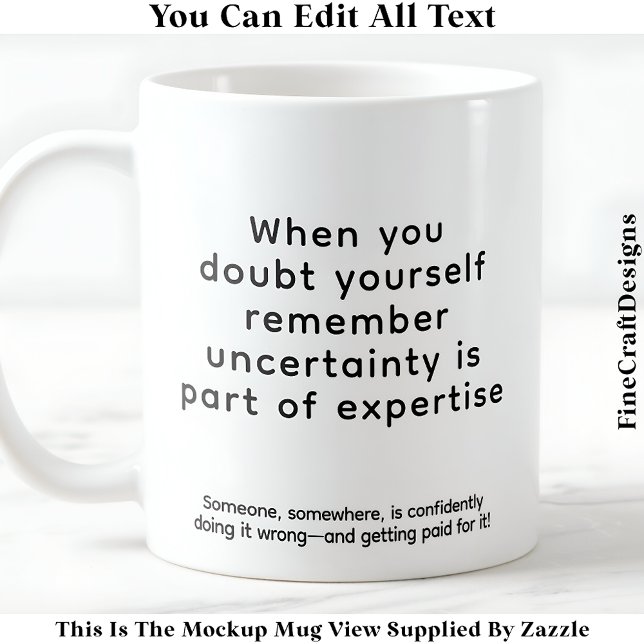 Mug Quand vous doutez de vous-même 075 Citation Inspir (Créateur téléchargé)
