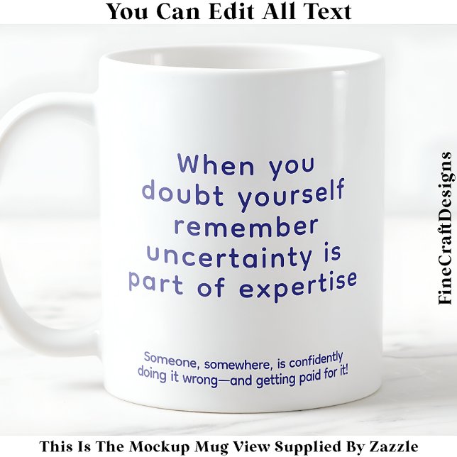Mug Quand vous doutez de vous-même 077 Citation inspir (Créateur téléchargé)