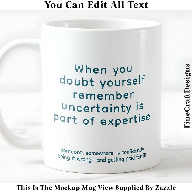 Mug Quand vous doutez de vous-même 078 Citation de rap (Créateur téléchargé)