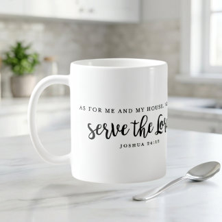 Mug Quant à moi et ma maison Josué 24:15